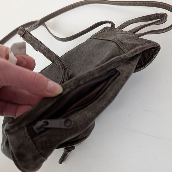 Faux Leather Mini Backpack Pockets Straps Knapsack Pouch Small Rucksack Handbag - Picture 10 of 10